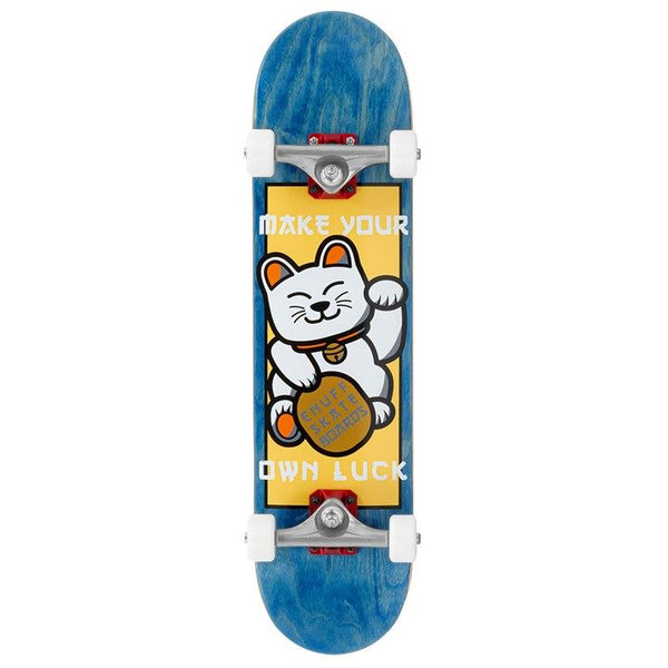 Enuff Lucky Cat Blue Complete Skateboard - 7.25