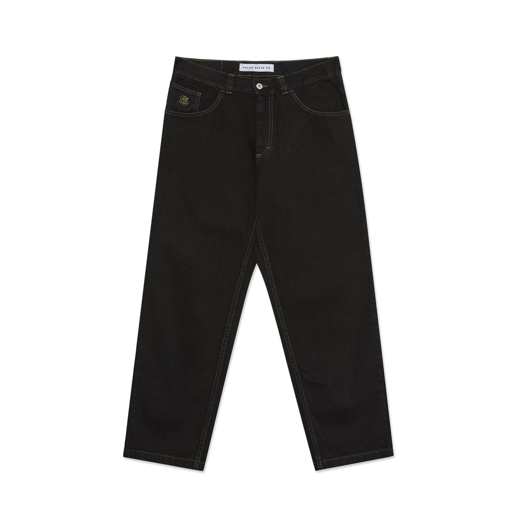 Polar Skate Co '93! Pants | Contrast Stitching (Black / Dark Olive) - 30/30