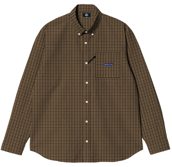 Magenta City Flannel Shirt Beige - M