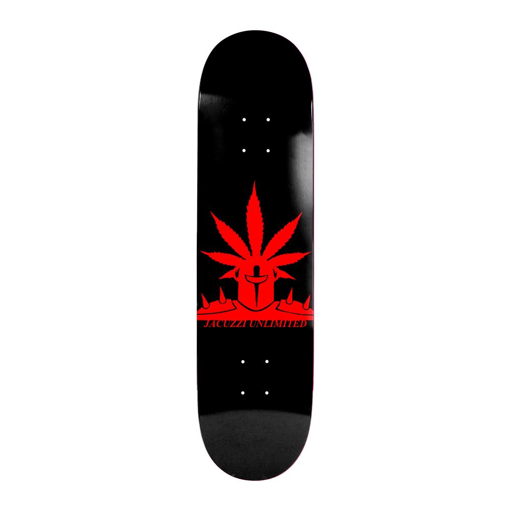 Jacuzzi Unlimited Weedstar EX7 Black / Red Skateboard Deck - 8.5"