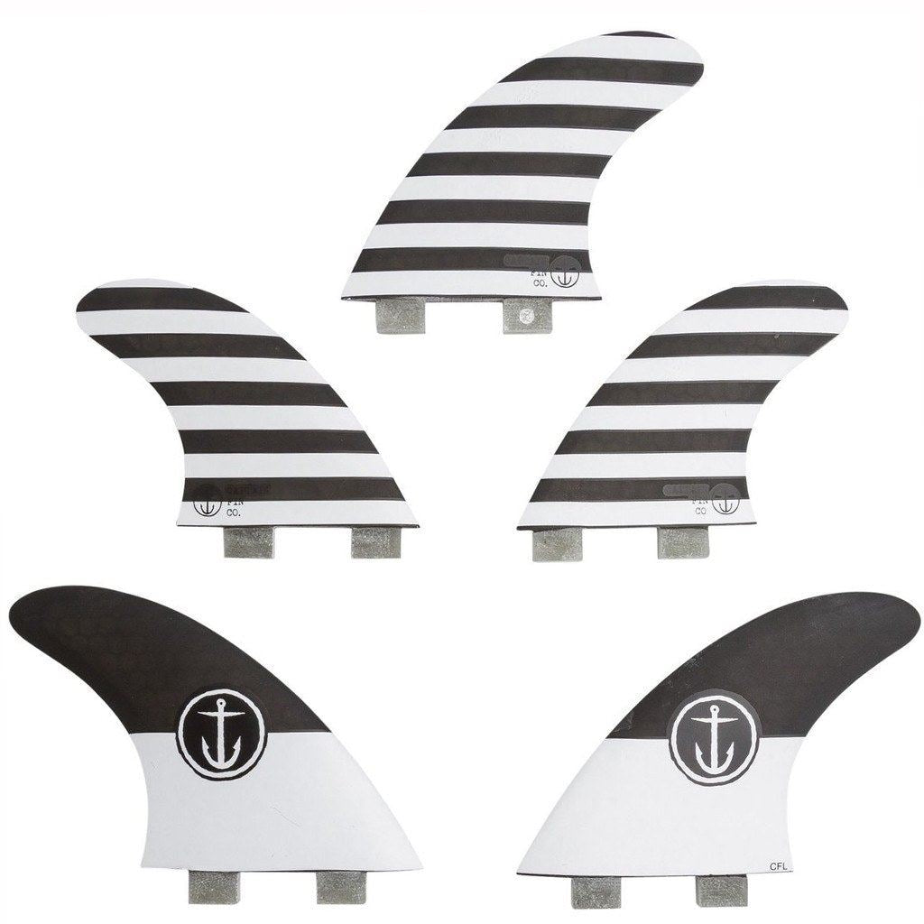 Captain Fin Co - CF Series 5 - Large - Black / White (FCS) - L