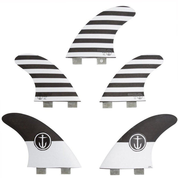 Captain Fin Co - CF Series 5 - Large - Black / White (FCS) - L