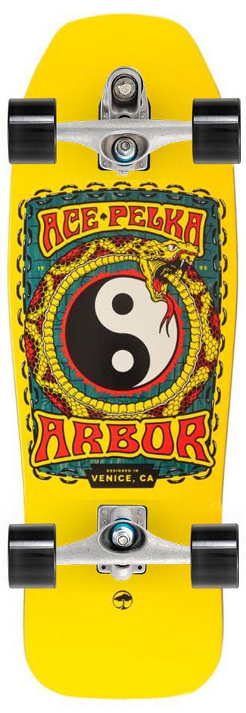 Arbor Ace Pelka 10.0 Order and Chaos x Carver Custom Surf Skate Skateboard C7 - 10.0