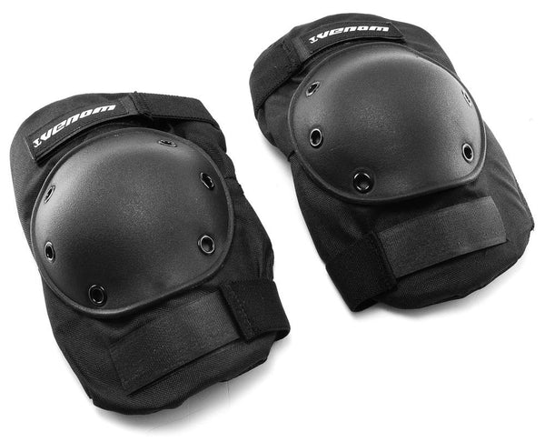 Venom Triple Knee/Elbow/Wrist Skateboard Scooter Skates Pad Set - Black - Skatewarehouse.co.uk