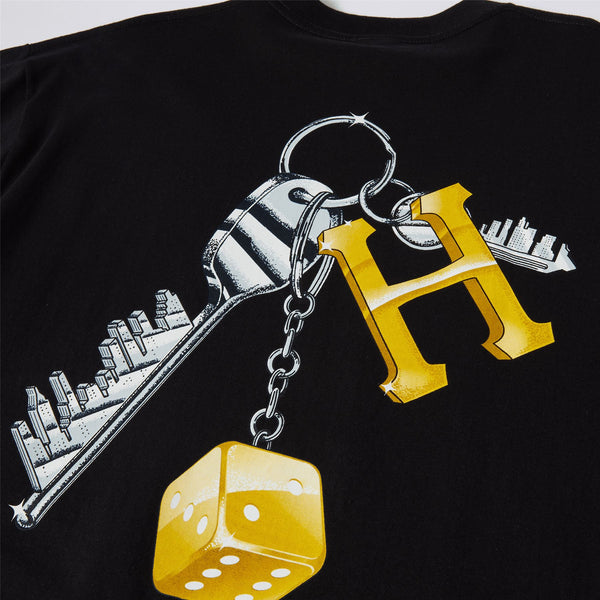 HUF Keys To The City S / S Tee (Black) - S