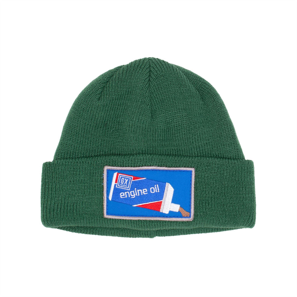Engine Oil Beanie (Green) - One Size