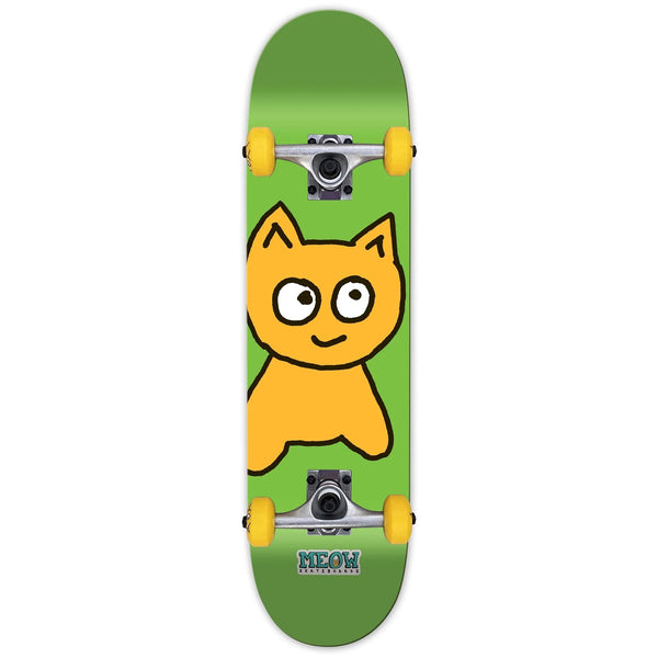 Meow Logo Green Complete Skateboard - 7.5
