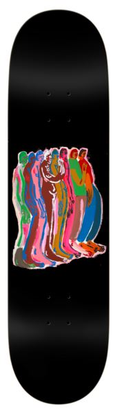 There Team Free In The Night 8.38 (Black) Skateboard Deck - 8.375