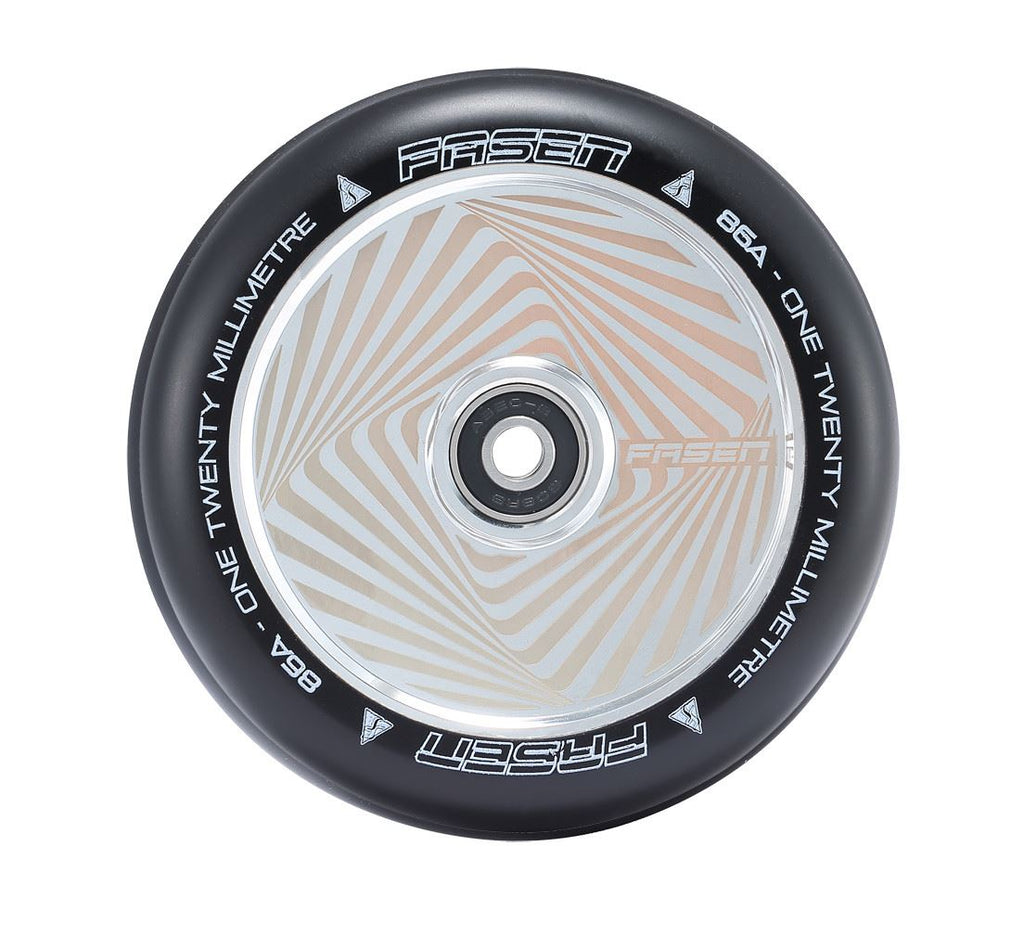 Fasen 120mm Hypno Hollowcore Square - Chrome Scooter Wheels