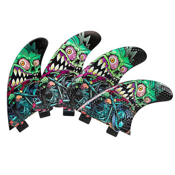 3D Fins - All Rounder Quad - Medium - Rider (FCS1 / Futures)