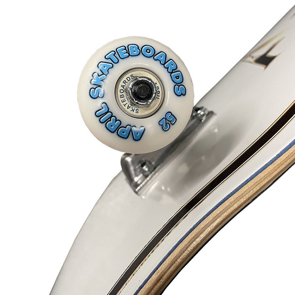 April Skateboards OG Logo Gold / White Complete Skateboard - 8.25