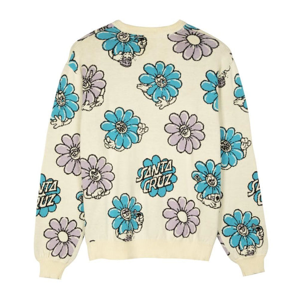 Santa Cruz Womens Crew Wildflower Knit Crew - Multi - Skatewarehouse.co.uk