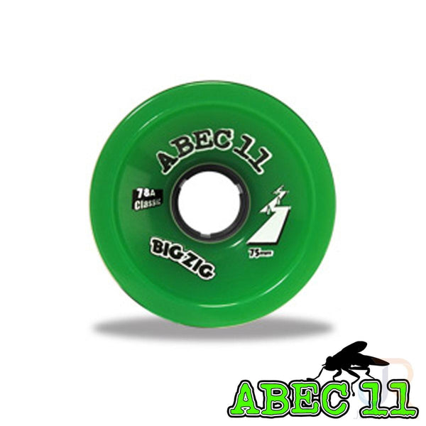 Abec 11 - Classic Bigzigs - Green - 75/81A - Set 4 Skateboard Wheels