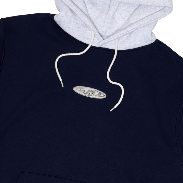 WKND Twotone Hoodie Navy / Heather - Skatewarehouse.co.uk