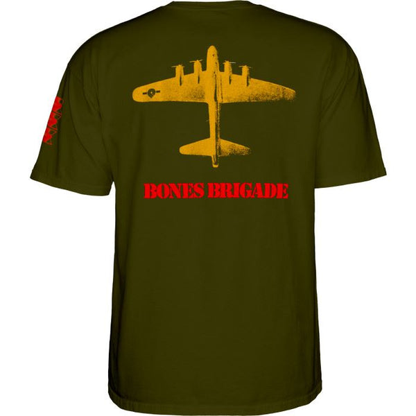 BONES BRIGADE™ OG Bomber • Tee • Military Green