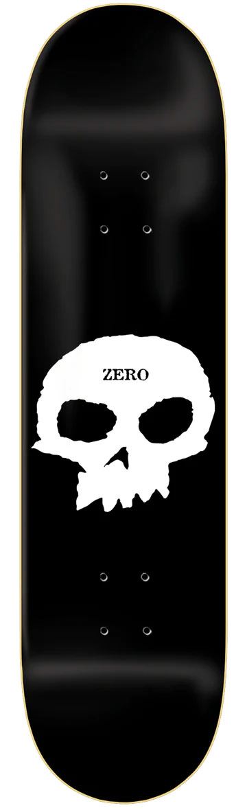 Zero Skateboards Zero Single Skull Blk/Wht  x Venom Skateboards Core Custom Complete Skateboard - 8.0"