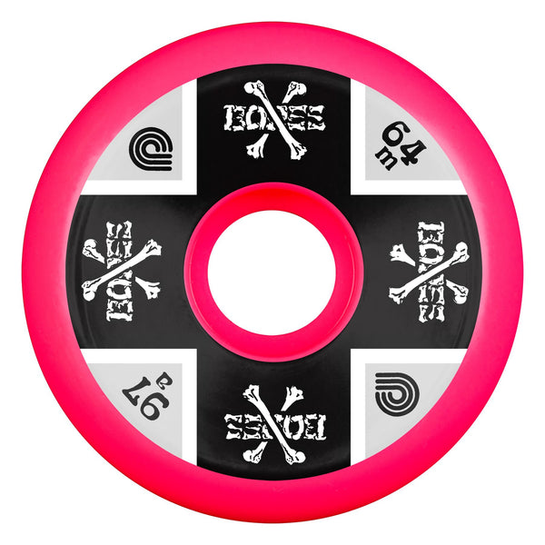 Powell-Peralta Cross Bones • • 97A • Pink Skateboard Wheels - 64mm