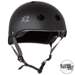 S1 Lifer Helmets - Black Matt inc Grey Strap