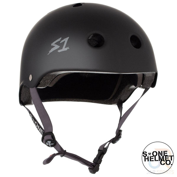 S1 Lifer Helmets - Black Matt inc Grey Strap