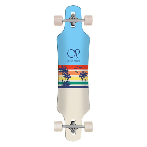 Ocean Pacific Sunset Drop Through Longboard Blue / Off White 39