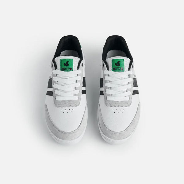 DVS Milan ST White Black Green - Skatewarehouse.co.uk