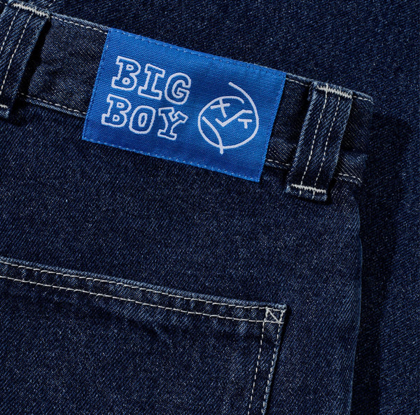 Polar Skate Co Big Boy Work Pants (Dark Blue w / White Stitching)