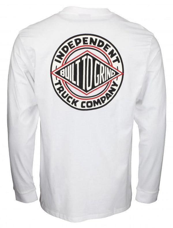 Independent Longsleeve T-Shirt BTG Summit L/S T-Shirt - White - Skatewarehouse.co.uk