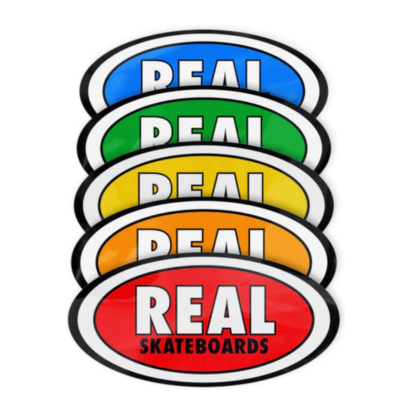 Real Oval Sticker (Assorted) - Size - S