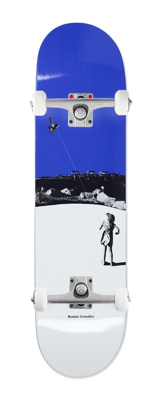 Polar Skate Co Roman Gonzalez - Kite - Blue x Venom Custom Complete Skateboard - 8.125