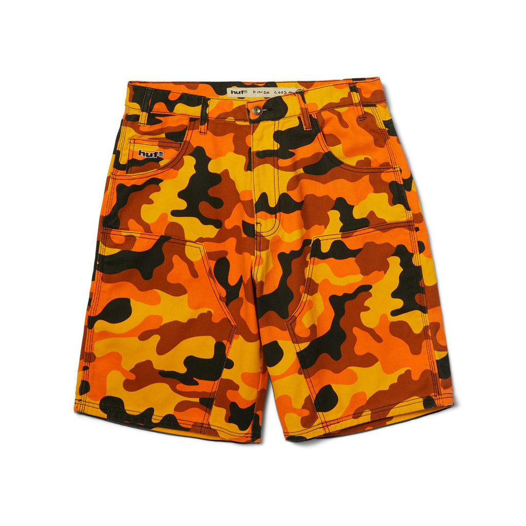 Kinda Loose Double Knee Camo Short (Lava)