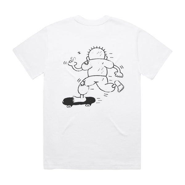 SkatePal Handala Tee White