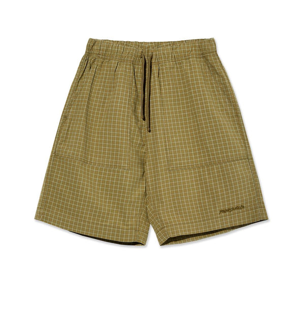 Hike Shorts | Cotton (Olive Check)