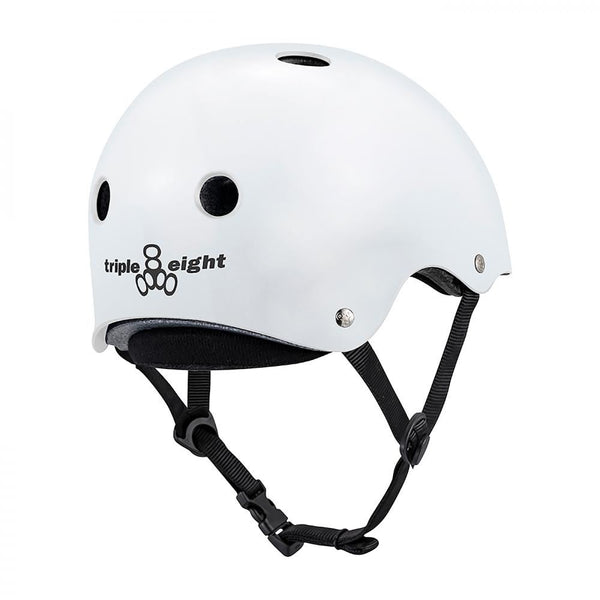 Triple Eight Helmet Deep Cover - White Glossy