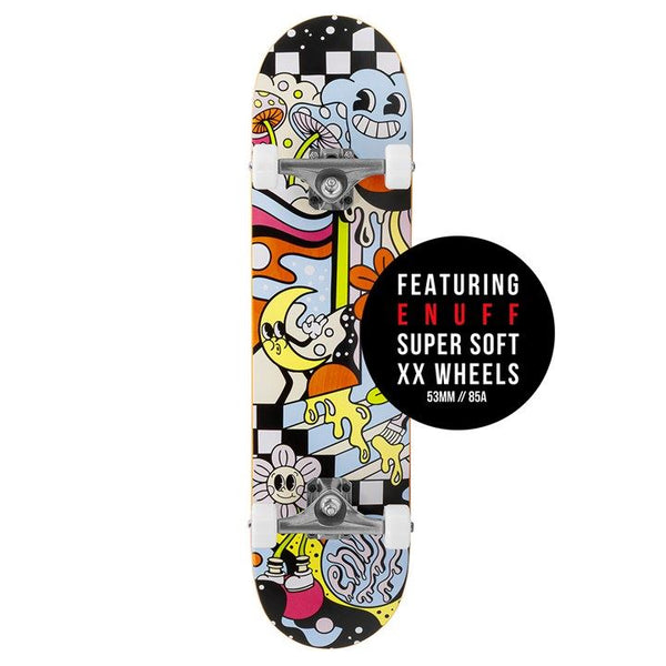 Enuff Meltworld Confused Complete Skateboard Bundle - 7.75