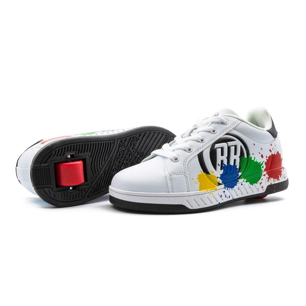 Breezy Rollers Splash - White / Black / Multicoloured - Skatewarehouse.co.uk