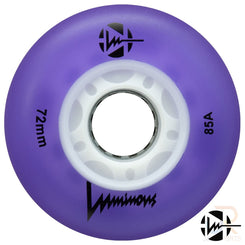Luminous Led Inline Wheel (Set of 4 Wheels) - Purple - 72Mm/85A - Skatewarehouse.co.uk