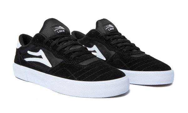Lakai Cambridge Skate Shoes - Black / White - Skatewarehouse.co.uk