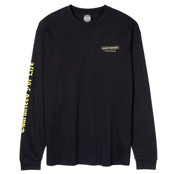 Independent Longsleeve T-Shirt GFL Truck Co. L/S T-Shirt - Black - Skatewarehouse.co.uk