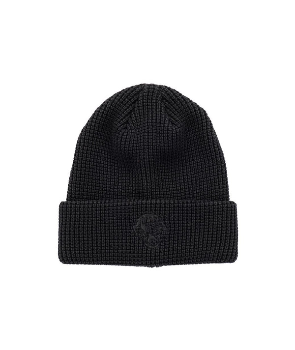 Waffle Knit Beanie (Black) - One Size