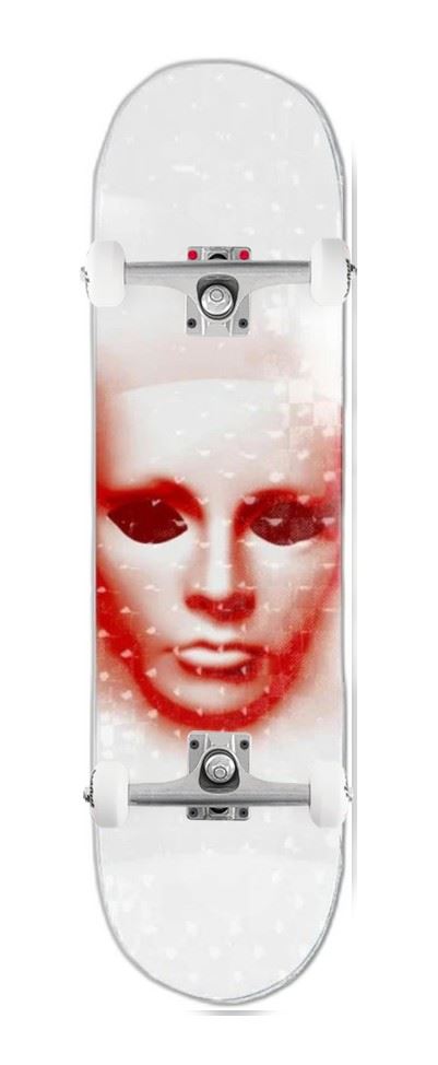 Opera Face EX7 White Hologrpahic x Venom Custom Complete Skateboard - 8.5