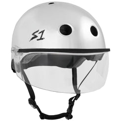 S1 Lifer Helmets inc Visor - Silver Mirror