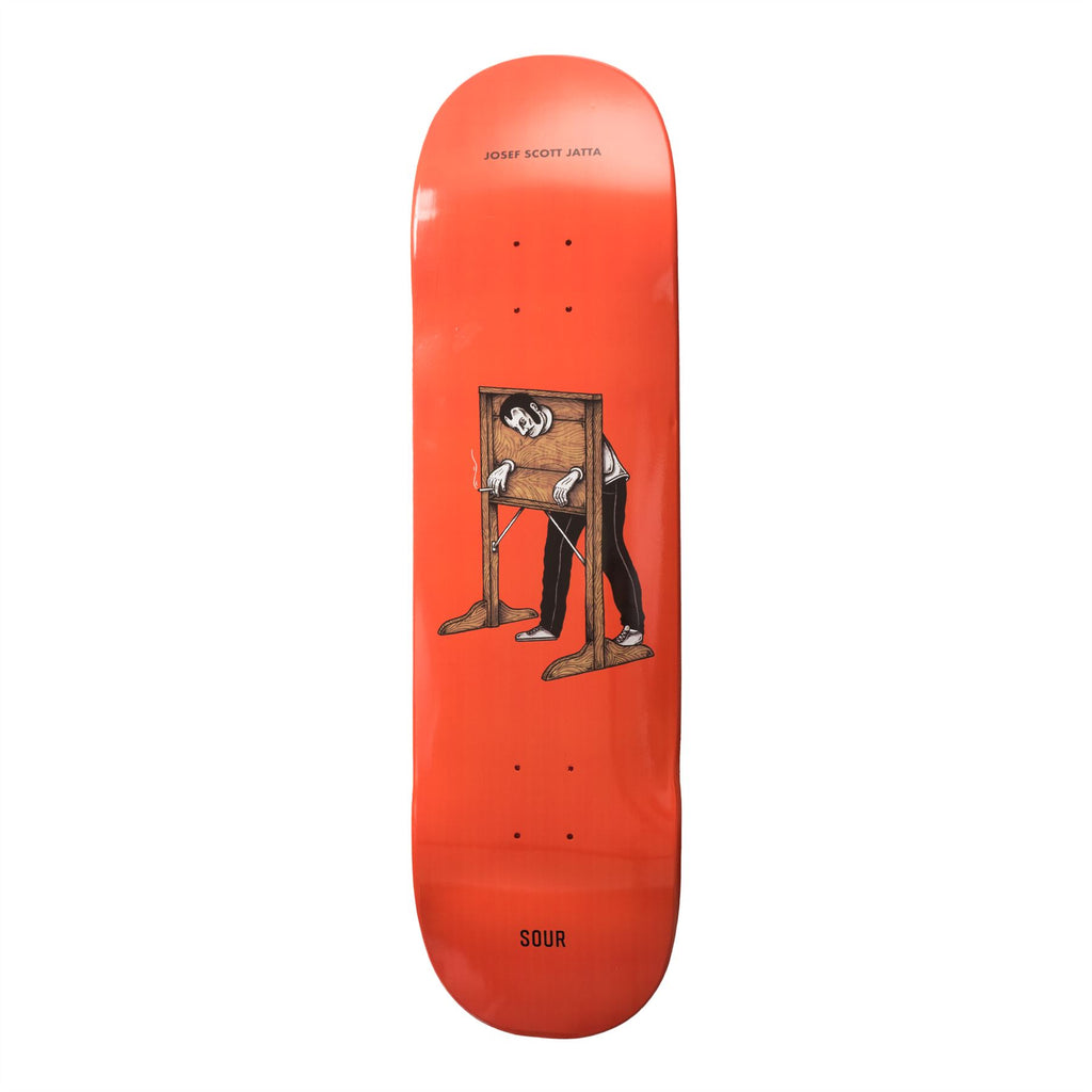 Sour Solution Josef Scott Jatta Guillotine Skateboard Deck - 8.25" - Skatewarehouse.co.uk