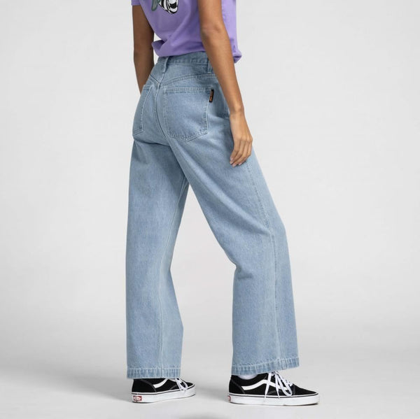 Santa Cruz Womens Pant Classic Baggy Jeans - Bleach Blue - Skatewarehouse.co.uk
