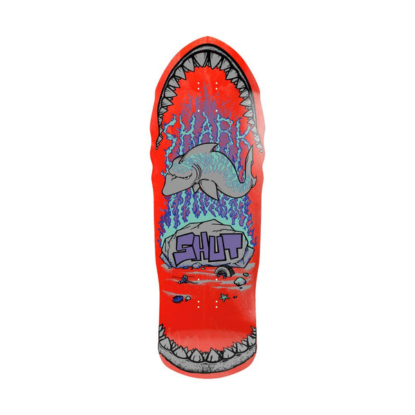 Heritage Shut 86 Shark EX7 Red Skateboard Deck - 10.375