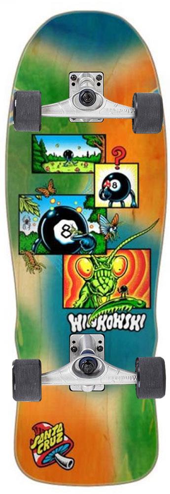 Santa Cruz Shaped Winkowski 8Baller Comic x Mindless Custom Surf Skate Skateboard - 10.35