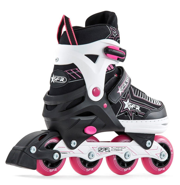 SFR Pulsar Adjustable Children's Inline Skates - Pink - Skatewarehouse.co.uk