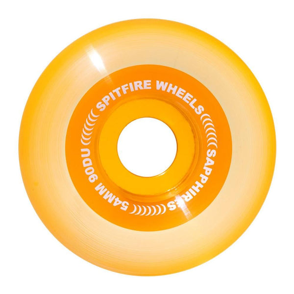 Spitfire Soft Skateboard Wheels Sapphire Radial 90D - Orange - Skatewarehouse.co.uk