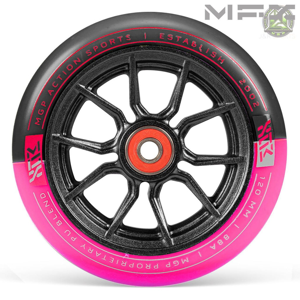 Madd Gear Mfx Syndicate Ar120 Dual Urethane Wheels - Black/Pink - Skatewarehouse.co.uk