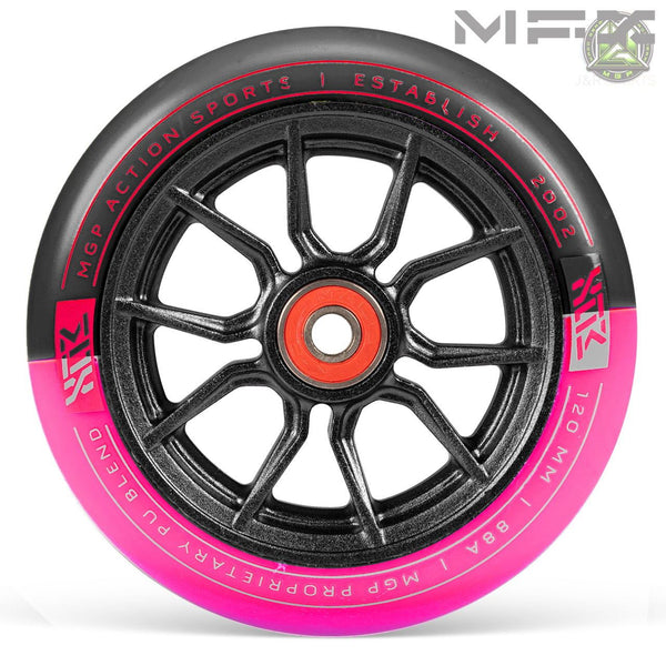 Madd Gear Mfx Syndicate Ar120 Dual Urethane Wheels - Black/Pink - Skatewarehouse.co.uk