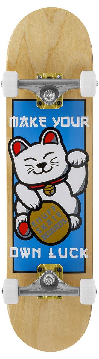 Enuff Lucky Cat SkateboardNatural Complete Skateboard - 8.0